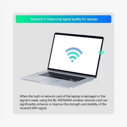 LB-LINK Dual Band Wireless USB Network Card for Computers improving laptop WiFi signal strength and stability with external USB adapter