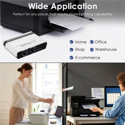 Wavlink Wireless USB Printer Server for Network Sharing connecting a USB printer for home and office network printing