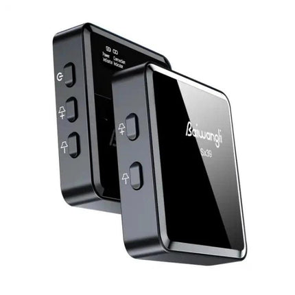 SX39 Lavalier Microphone for Daily iPhone Video Capture - black wireless clip-on transmitter and receiver set for clear vlog audio