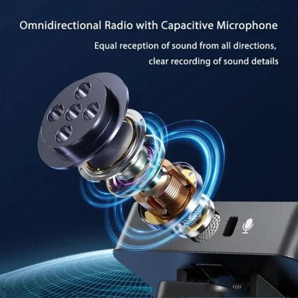 SX39 Lavalier Microphone for Daily iPhone Video Capture showing omnidirectional capacitive capsule and wireless pairing for clear vlog audio