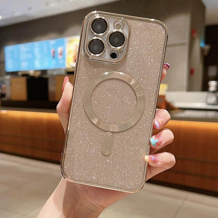 iPhone Case For Everyday Protection During Daily Activities On Commutes And Workouts - glitter TPU case with electroplated frame and ring grip