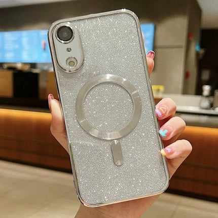 Glitter Phone Case For Daily Protection And Personal Style — slim TPU glitter case with electroplated frame, ring holder, drop and scratch protection