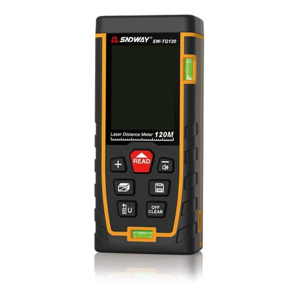 SNDWAY Laser Distance Meter with Bubble Level for Everyday Measuring handheld laser distance meter with display and bubble level