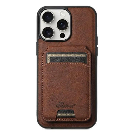 Suteni H16 Detachable Wallet Back Case For iPhone 15 14 Plus 14 Pro 14 Pro Max
