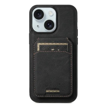 Suteni H16 Detachable Wallet Back Case For iPhone 15 14 Plus 14 Pro 14 Pro Max