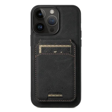 Suteni H16 Detachable Wallet Back Case For iPhone 15 14 Plus 14 Pro 14 Pro Max