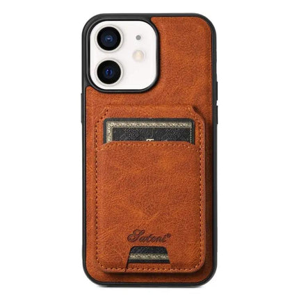 Suteni H16 Leather Detachable Wallet Back Case For IPhone 13 Pro And 12 Pro