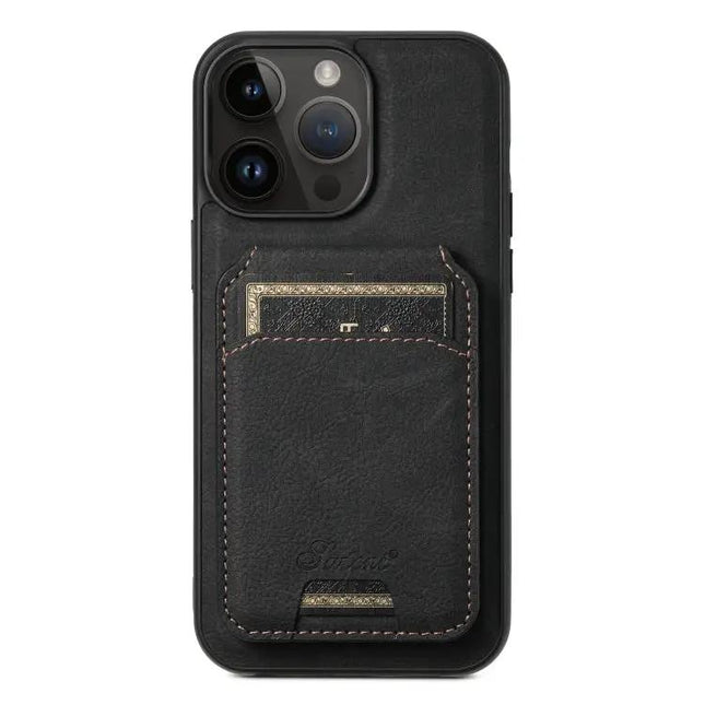 Suteni Litchi Leather Detachable Wallet Case For iPhone 12 Pro