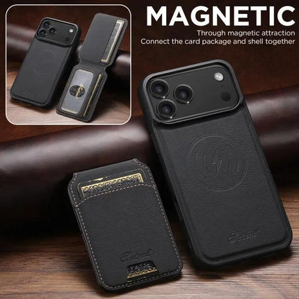 Suteni Detachable Leather Wallet Case For Everyday Phone Carry