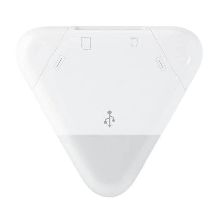 LCOPM USB Type-C SD Card Reader for Smartphones and Tablets white triangular card reader for transferring photos and files to phones and tablets