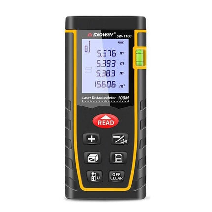 SNDWAY Handheld Laser Range Finder for Distance Measurement - handheld laser distance meter with digital display and level