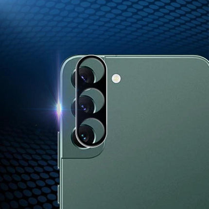Mocolo Protective Film for Samsung Camera Lenses applied to smartphone triple camera showing clear, scratch-free lens protection