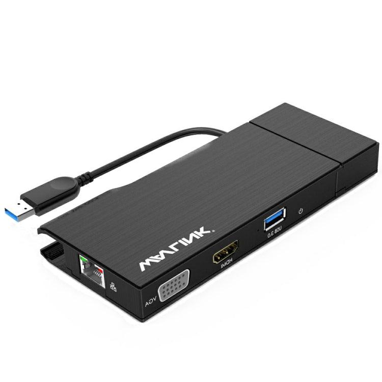 WAVLINK USB 3.0 Multiport HD/VGA/Gigabit Ethernet Adapter with Card Reader