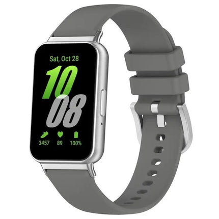 Samsung Galaxy Fit 3 Silicone Watch Band Metal Connector