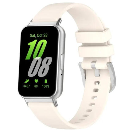 Samsung Galaxy Fit 3 Silicone Watch Band Metal Connector