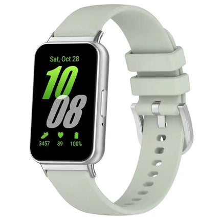 Samsung Galaxy Fit 3 Silicone Watch Band Metal Connector