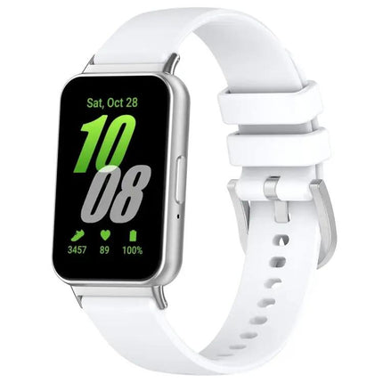 Samsung Galaxy Fit 3 Silicone Watch Band Metal Connector
