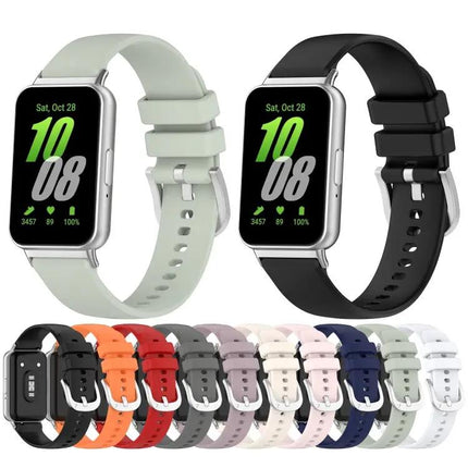 Samsung Galaxy Fit 3 Silicone Watch Band Metal Connector