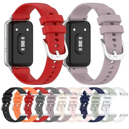 Samsung Galaxy Fit 3 Silicone Watch Band Metal Connector