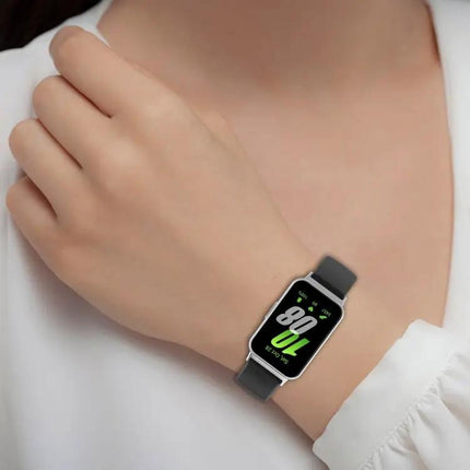 Samsung Galaxy Fit 3 Silicone Watch Band Metal Connector
