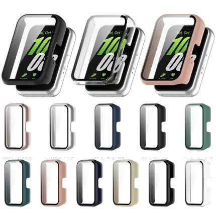 Galaxy Fit3 PC And Tempered Glass Protective Case Multi