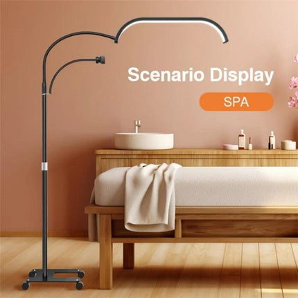 Enhances Daily Beauty Sessions with Versatile Home Lighting — adjustable spa lamp with flexible arm, phone holder, shadow-free LED for skincare routines