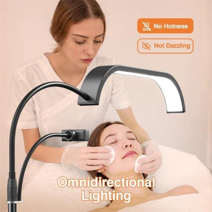 Enhances Daily Beauty Sessions with Versatile Home Lighting adjustable gooseneck lamp for skincare with phone holder and cool, non-dazzling illumination