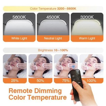 Enhances Daily Beauty Sessions with Versatile Home Lighting — remote dimming, 3200–5600K color temps, adjustable brightness for skincare tutorials