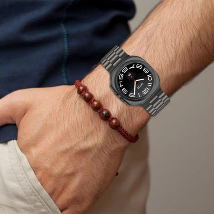 Stainless Steel Metal Three-Bead Band for Galaxy Watch