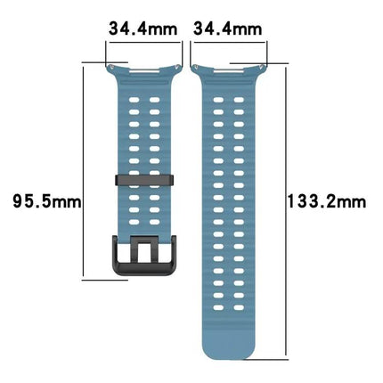 Silicone Dual Buckle Watch Band For Galaxy Watch Ultra2