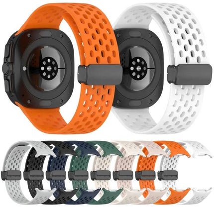 Silicone Magnetic Folding Buckle Band For Galaxy Watch Ultra