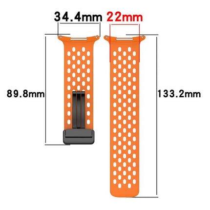 Silicone Magnetic Folding Buckle Band For Galaxy Watch Ultra