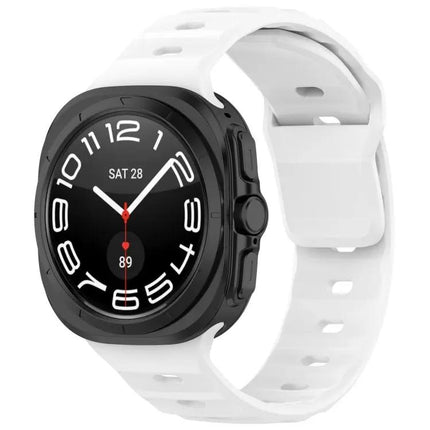 Silicone Reverse Buckle Watch Band For Galaxy Watches