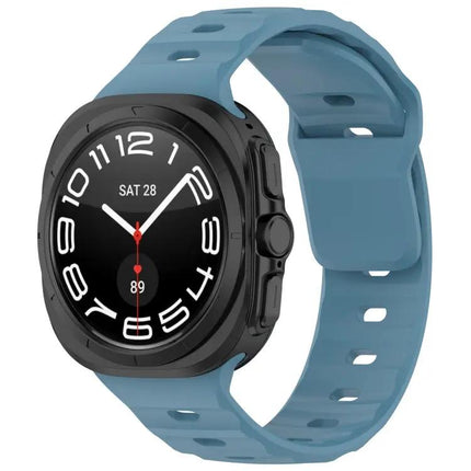 Silicone Reverse Buckle Watch Band For Galaxy Watches