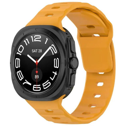 Silicone Reverse Buckle Watch Band For Galaxy Watches