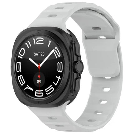 Silicone Reverse Buckle Watch Band For Galaxy Watches