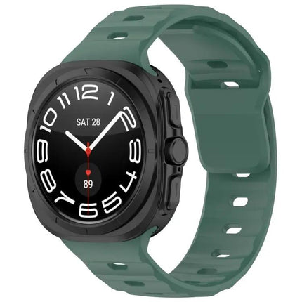 Silicone Reverse Buckle Watch Band For Galaxy Watches