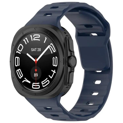 Silicone Reverse Buckle Watch Band For Galaxy Watches