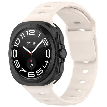Silicone Reverse Buckle Watch Band For Galaxy Watches