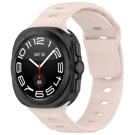 Silicone Reverse Buckle Watch Band For Galaxy Watches