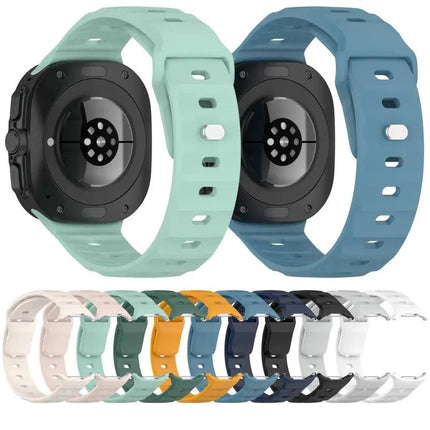 Silicone Reverse Buckle Watch Band For Galaxy Watches