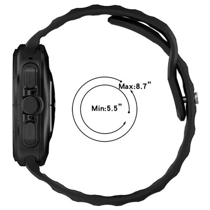 Silicone Reverse Buckle Watch Band For Galaxy Watches