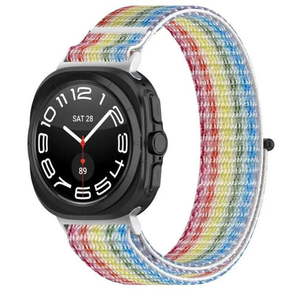 Nylon Hook Loop Watch Band For Galaxy Ultra2, Multi-Color
