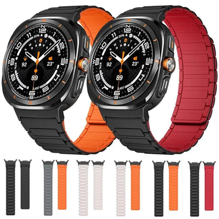 Magnetic Silicone Watch Band for Galaxy Watch Ultra2 2024
