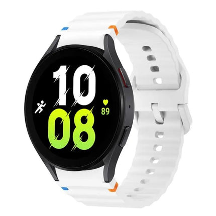 Wave Pattern Silicone Band For Samsung Galaxy Watch 40/44mm