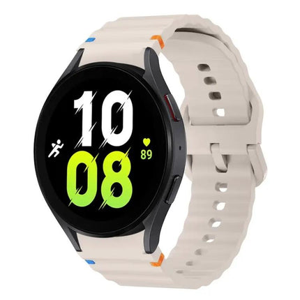 Wave Pattern Silicone Band For Samsung Galaxy Watch 40/44mm