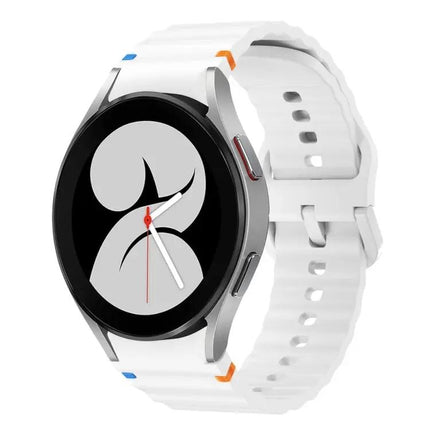 Silicone Wave Pattern Watch Band For Galaxy Watch 40/44mm