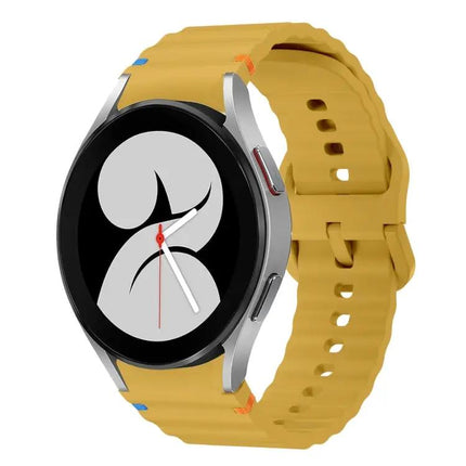 Silicone Wave Pattern Watch Band For Galaxy Watch 40/44mm