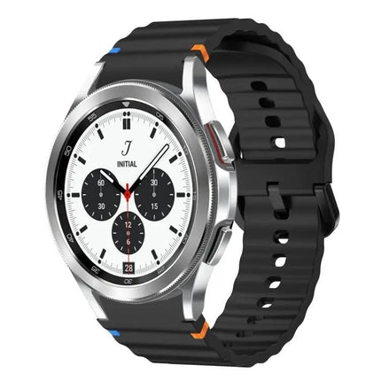 Silicone Stitched Wave Band For Galaxy Watch 42/46/41mm