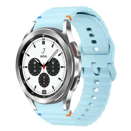 Silicone Stitched Wave Band For Galaxy Watch 42/46/41mm